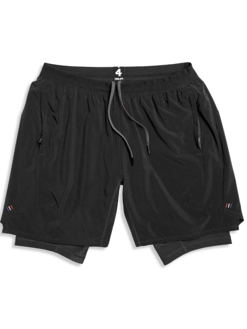 NWT! Fourlaps 4 Laps Black Command Short Compression Lined Size XL Activewear